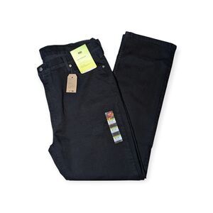 Levi’s 514 Men’s Straight Fit Jeans Black Stretch W42 L32 NWT